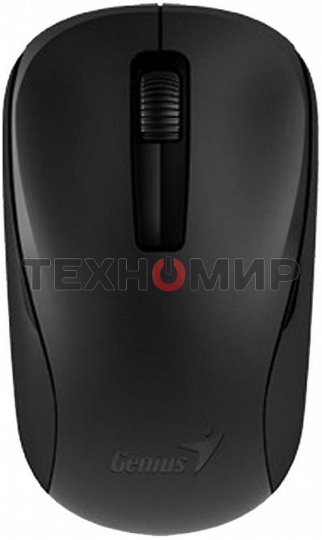 Мышь беспроводная Genius NX-7005 черный, 1200 dpi, радиоканал, USB, кнопки - 3