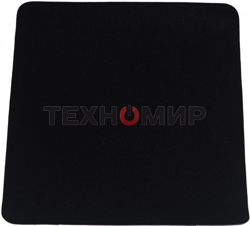 Коврик для мышки Raskat черный S (350x300, резина/ткань, прошитый край)