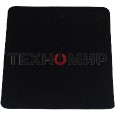 Коврик для мышки Raskat черный S (350x300, резина/ткань, прошитый край)