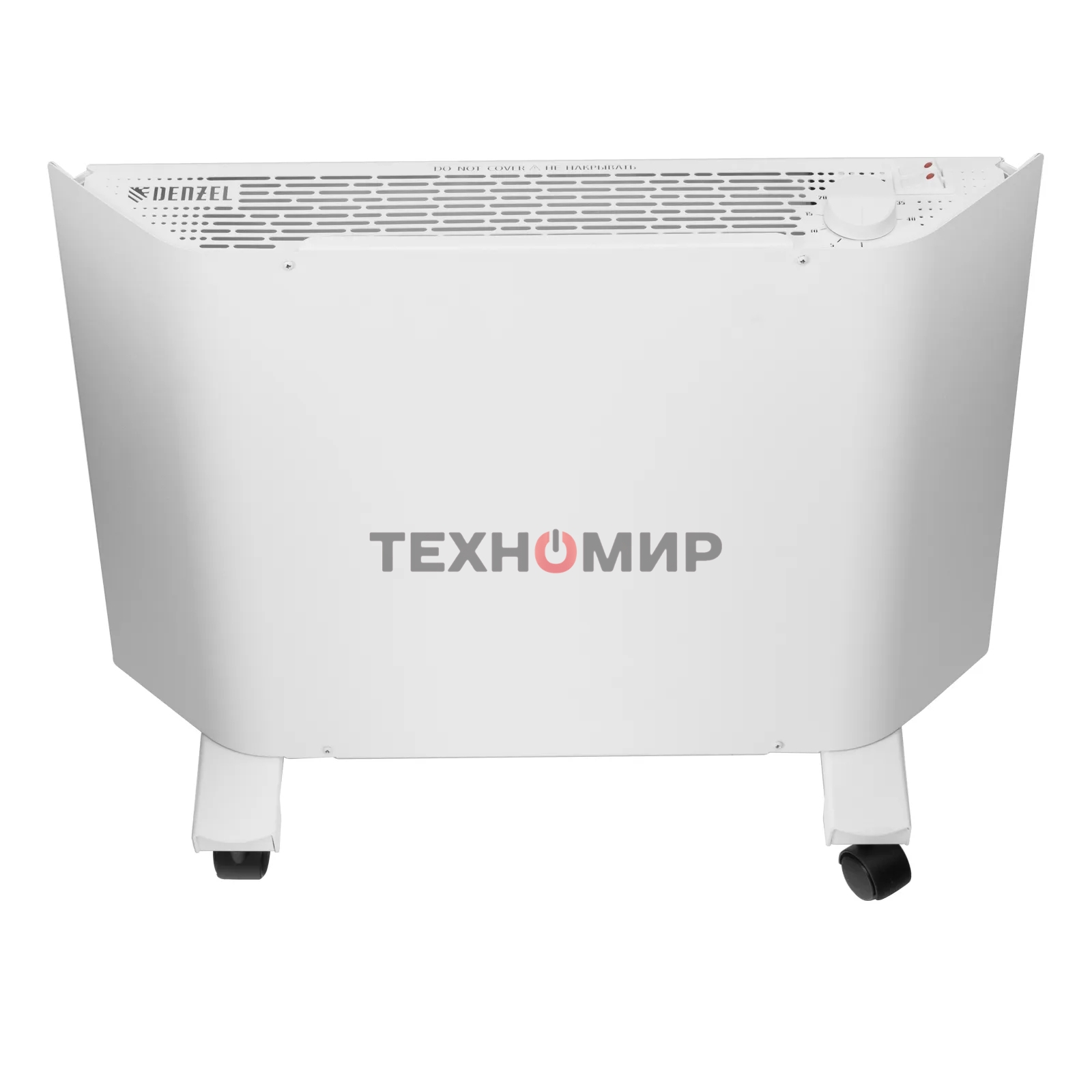 Конвектор электрический Denzel XCE-1000 белый, 1000 Вт, 15 м2, термостат