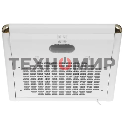 Вытяжка каминная Elikor Сатурн 60П-180-В1Л белый/золотистый, 60 см, 180 куб. м/ч, 48 дБ