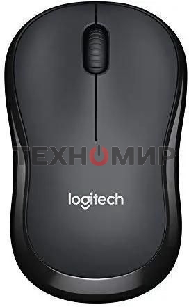 Мышь беспроводная Logitech B175 черный, 1000 dpi, радиоканал, USB, кнопки - 3
