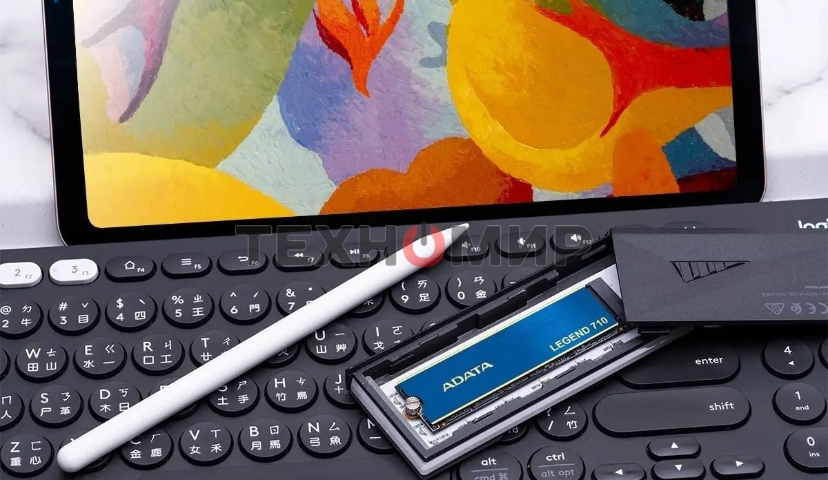 Накопитель SSD ADATA LEGEND 710, 2Tb, PCIe 3.0 x4, M.2 2280, NVMe, R/W 2400/1800, с радиатором