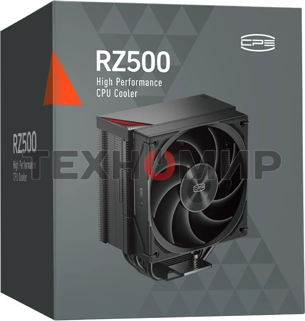 Устройство охлаждения (кулер) PcCooler RZ500 Soc-AM5/AM4/1200/1700/1851 черный 4-pin 32dB Al+Cu 250W Ret (RZ500-BKNWNX-GL)