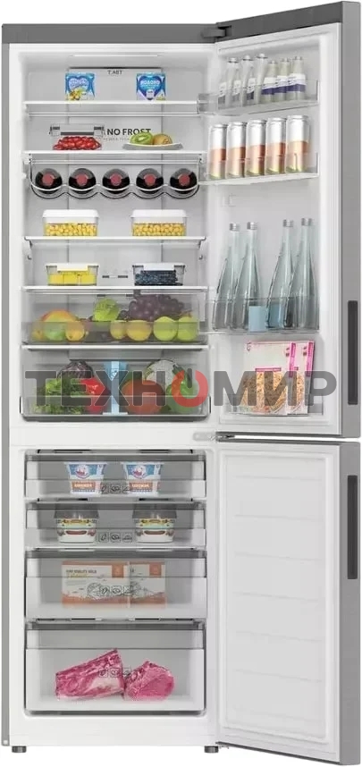 Холодильник Haier C2F636CXMVU1 нержавеющая сталь двухкамерный 256/108 л морозилка снизу, No Frost