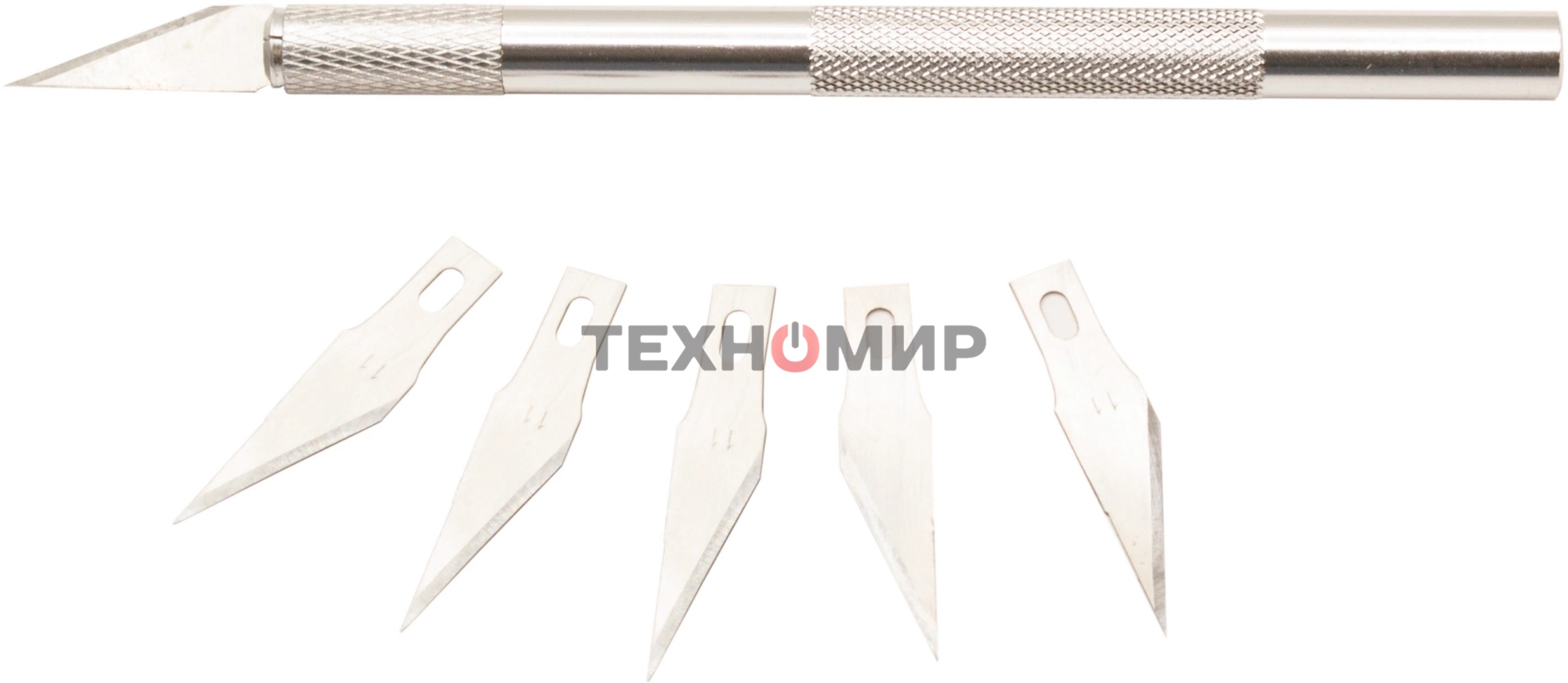 Резак-скальпель Silwerhof Create 5 сменных лезвий металл