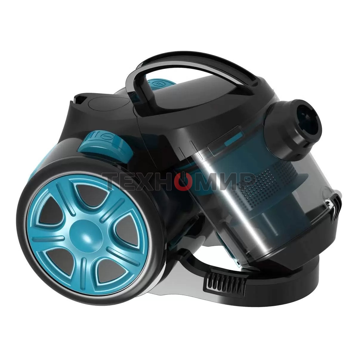 Пылесос Blackton Bt VC1802B черный/голубой, 350/1400 Вт, уборка сухая, пылесборник контейнер 2 л