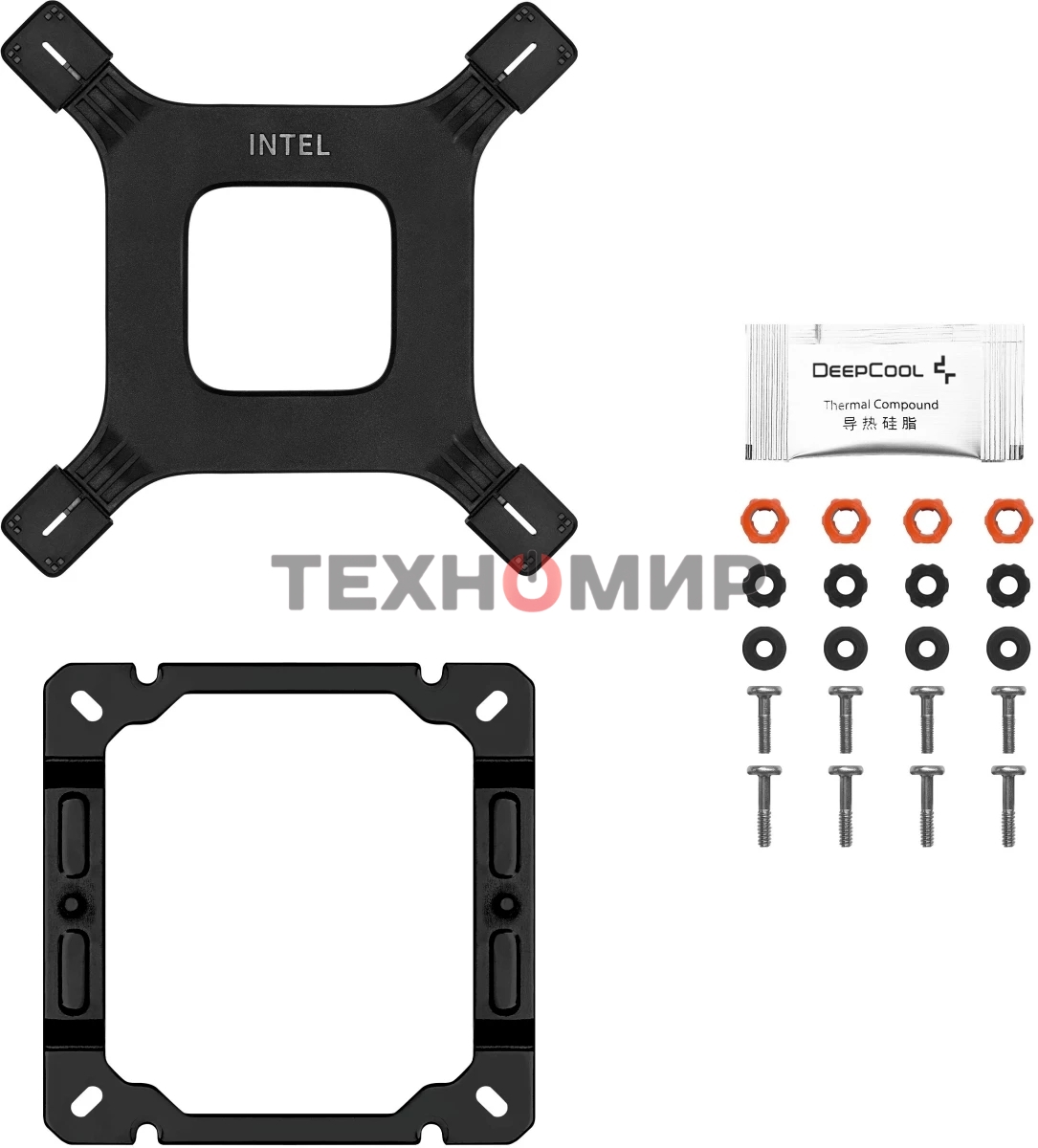 Кулер для процессора DEEPCOOL AG400 BK ARGb V2 черный 120мм алюминий+медь 2100rpm 31.6db 4-pin 220W 154мм