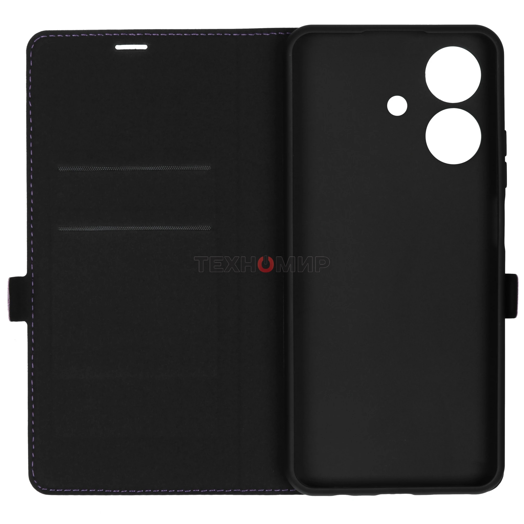 Чехол Book Case для Realme Note 60/60X фиолетовый, Borasco