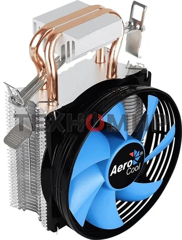 Кулер для процессора AeroCool/Formula Verkho 2 серебристый, 90 мм, алюминий/медь, 2000 об/мин, 25 дБ, 4 pin, 110 Вт, 125 мм