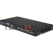 Коммутатор Netis ST220GPR-2G2S (L2) 18x1 Гбит/с 2SFP 16PoE 225W настраиваемый