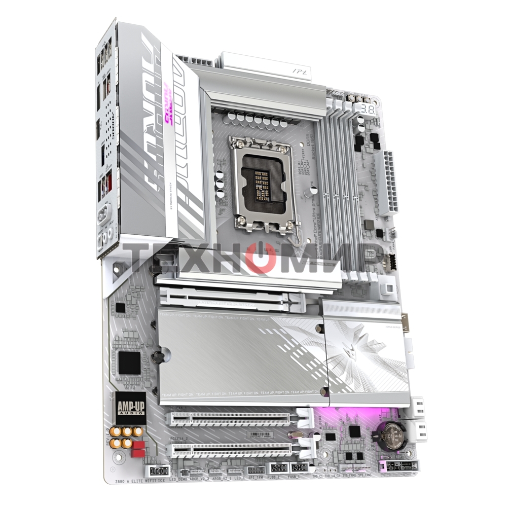 Материнская плата Gigabyte Z890 AORUS ELITE WIFI7 ICE, LGA 1851, Intel Z890, 4xDDR5, 4xSATA, 4xM.2, 1xPCIe 5.0 x16, 2xPCIe 4.0 x4, 1xDP, 1xUSB-C (DP), 1x 2.5Gb LAN, 4xUSB-A 2.0, 3xUSB-A 3.2 Gen 1, 2xUSB-A 3.2 Gen 2, 1xUSB-C 3.2 Gen 2 (Thunderbolt 4), 2x3.