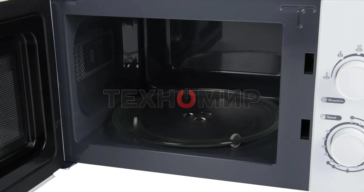 Микроволновая печь Hyundai HYM-M2059 белый, 20 л, 700 Вт, переключатели - поворотный механизм