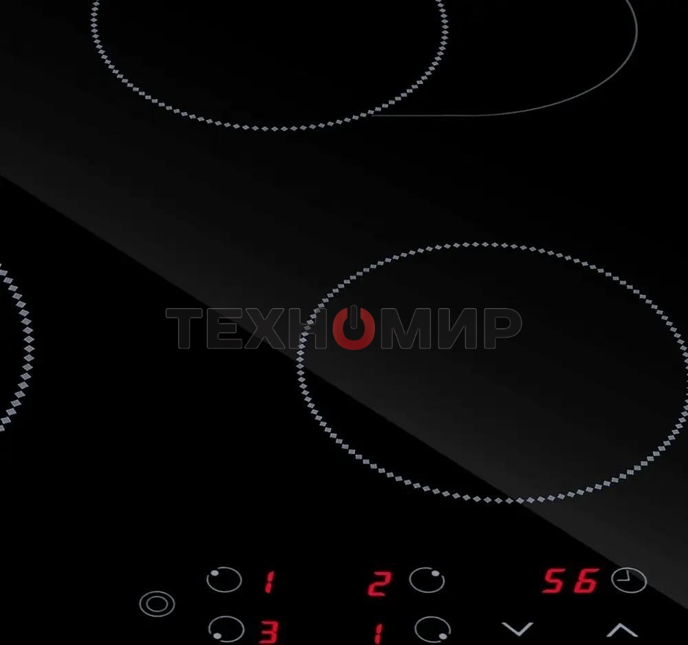 Электрическая варочная панель Maunfeld EVCE594SMDPBK, конфорок: 4 шт., стеклокерамика, независимая, черный