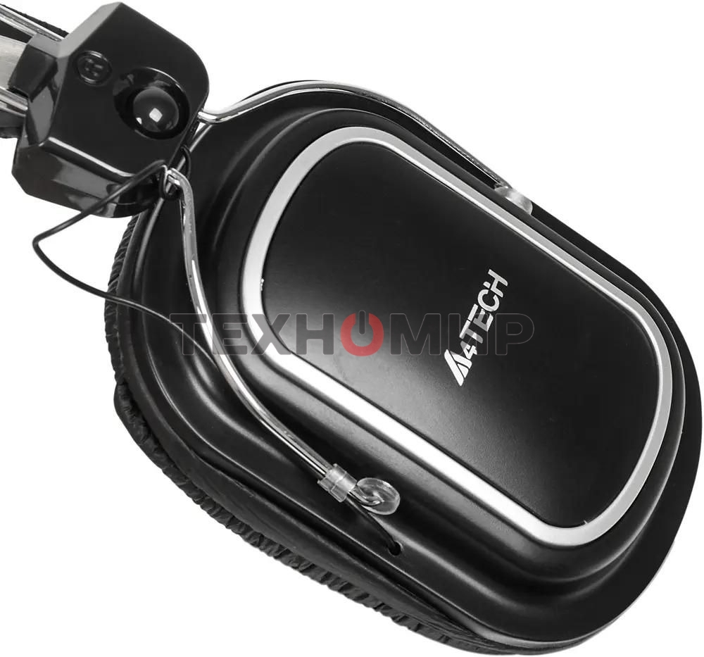 Гарнитура проводная A4Tech HS-50, черный/серебристый