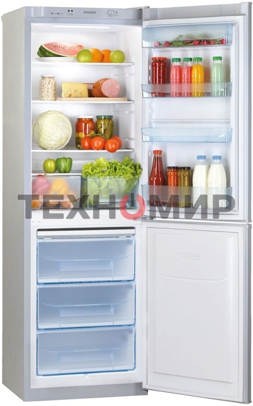 Холодильник Pozis RK-139 серебристый глянц. двухкамерный 188/97 л морозилка снизу