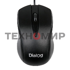 Мышь проводная Dialog Comfort MOС-15U черный, 1200 dpi, USB, кнопки - 3