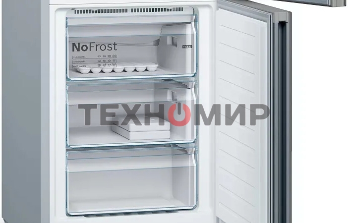 Холодильник Bosch KGN39LB30U черный двухкамерный 279/87л морозилка снизу, No Frost