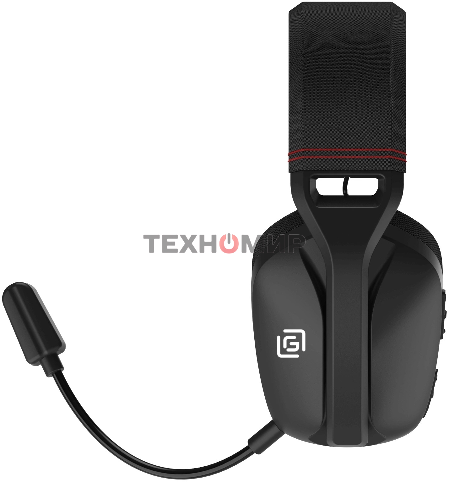 Наушники с микрофоном Оклик HS-L750G черный 1.5м накладные оголовье