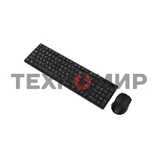 Комплект клавиатура и мышь ABR KW814 черный, интерфейс USB, беспроводной, 2.4G, RU/EN