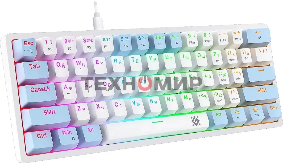 Клавиатура Defender Amox GK-585 проводная, USB Type-A, белый