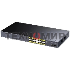 Коммутатор Cudy GS1020PS2 (L2) 16x1 Гбит/с 2SFP 16PoE+ 200W неуправляемый