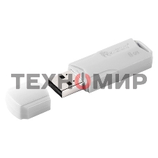 Флешка USB SmartBuy CLUE white (SB8GbCLU-W), 8Gb, USB 2.0, R/W 30/15, белый