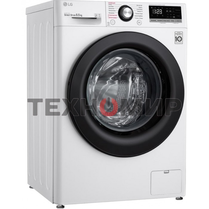 Стиральная машина LG F2V3PS6W белый, загрузка фронтальная 8 кг, 1200 об/мин., класс: A