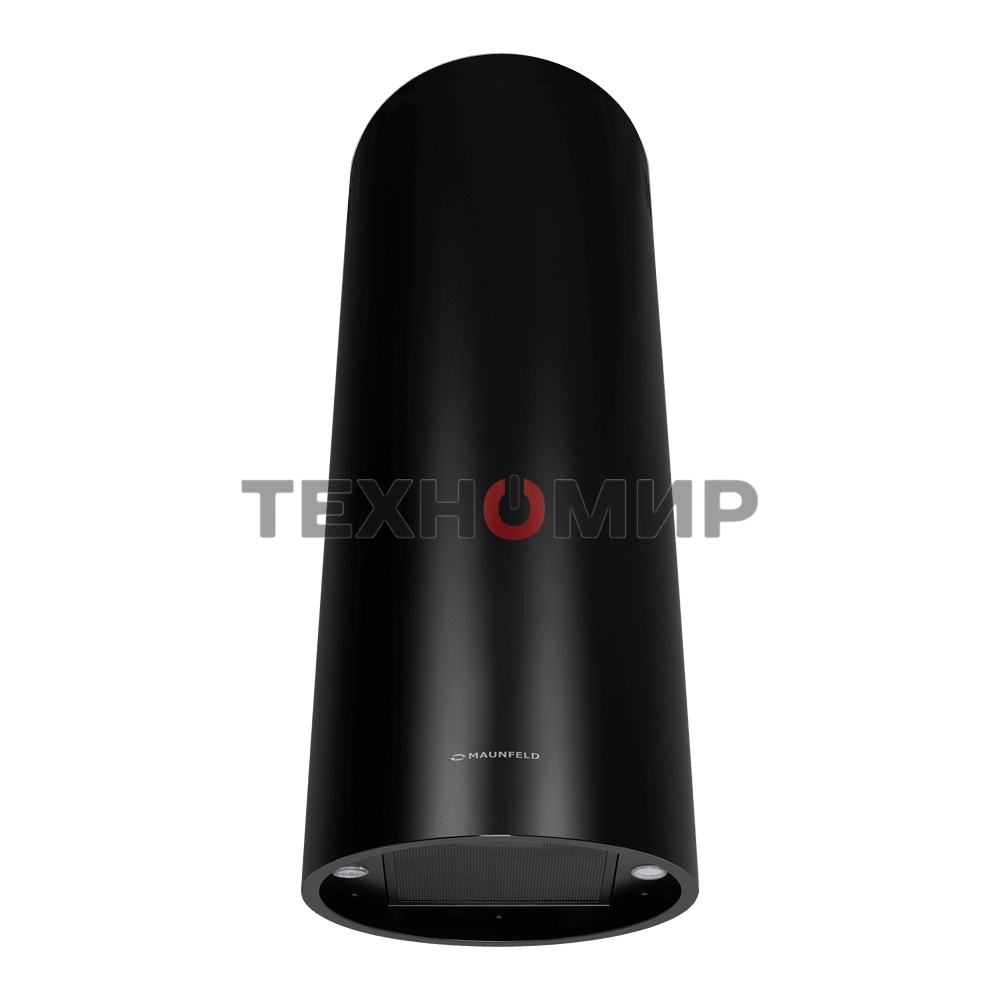 Вытяжка островная Maunfeld Drum Wall 35 черный, 32.5 см, 850 куб. м/ч, 48 дБ