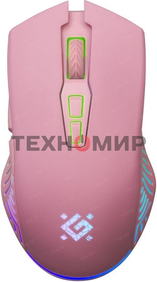 Мышь беспроводная Defender Pandora GM-502 розовый, 3200 dpi, радиоканал, USB, кнопки - 7