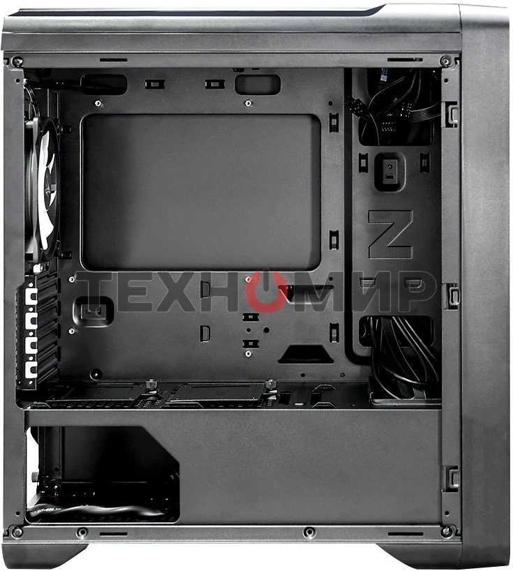 Компьютерный корпус MiniTower Zalman M3 plus RGb (mATX, Mini-ITX, USB 2.0x1, USB 3.0x1, без БП) (M3 plus RGb)