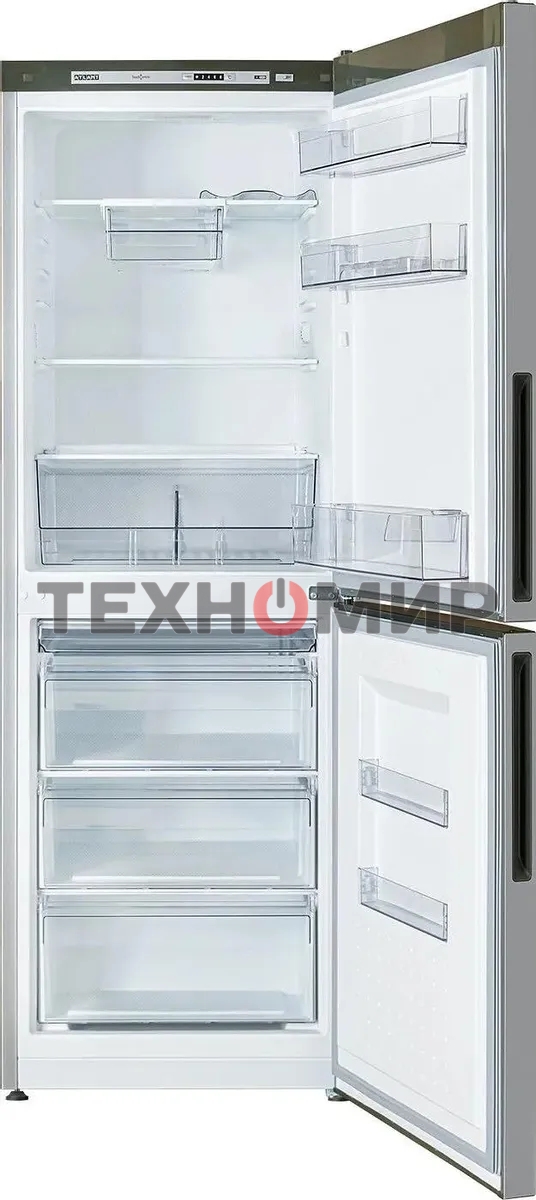 Холодильник Atlant ХМ-4619-181 серебристый двухкамерный 182/119л морозилка снизу