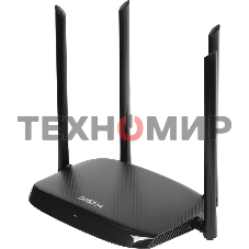 Роутер беспроводной Digma DWR-AC1201 AC1200 10/100BASE-TX черный (упак.:1шт)
