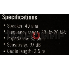 Гарнитура проводная A4Tech HS-7P, черный