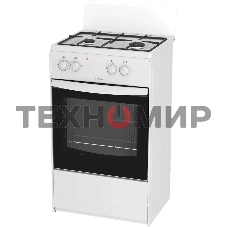 Плита комбинированная Darina S KM 521 300 W белый/черный, конфорок 2 шт, духовка 45 л, 50 см x 85 см x 45 см