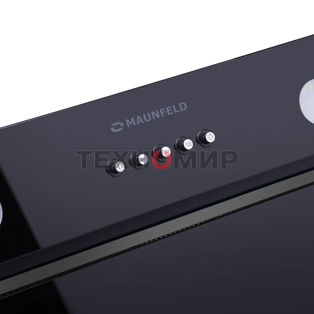 Вытяжка встраиваемая Maunfeld Trapeze 601GG черный, 60 см, 1150 куб. м/ч, 54 дБ
