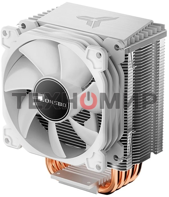 Кулер JONSBO CR-1400 White LGA1700/1200/115X/AM4 (24шт/кор, TDP 125W, PWM, 92мм ARGb Fan, 4 тепловые трубки, 4-pin, белый) Retail