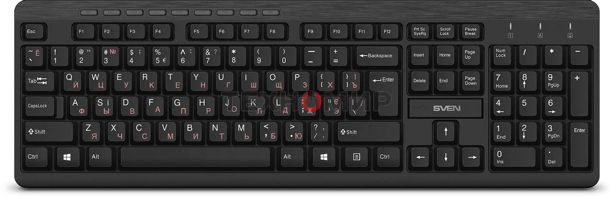 Комплект беспроводной SVEN KB-C3400W клавиатура+мышь