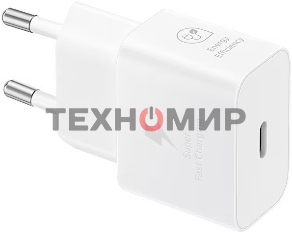 Сетевое зарядное устройство Samsung EP-T2510 25W Type-C белый + cable