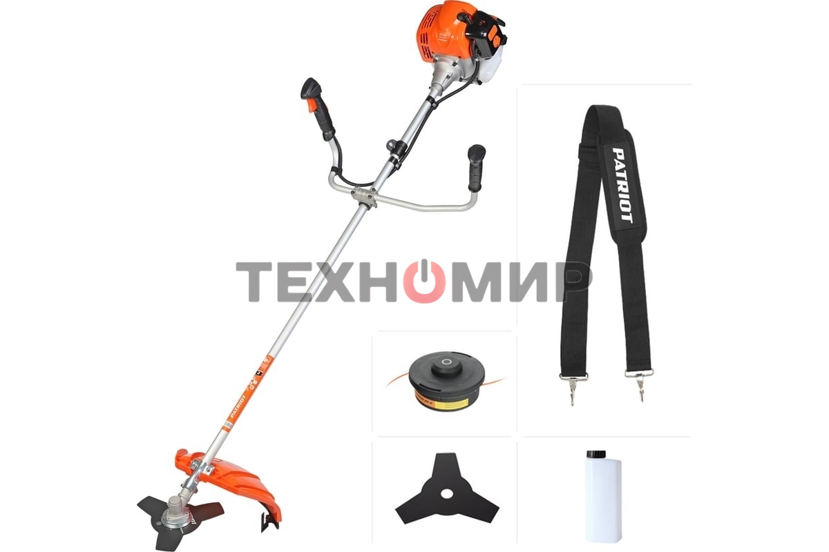 Триммер бензиновый Patriot PT 553 (1+1) 1840Вт 3л.с. реж.эл.:леска/нож