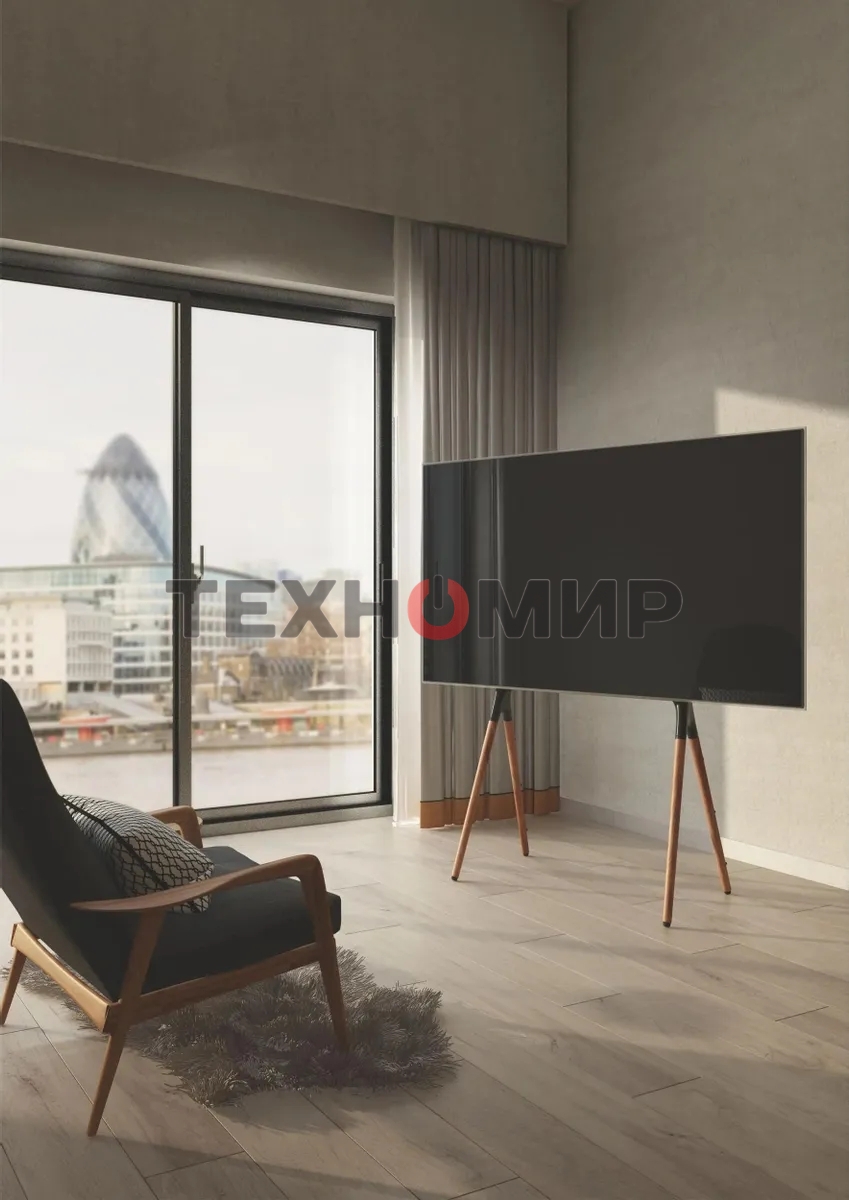 Подставка для телевизора Cactus CS-ST1247BKWN черный/орех, 49