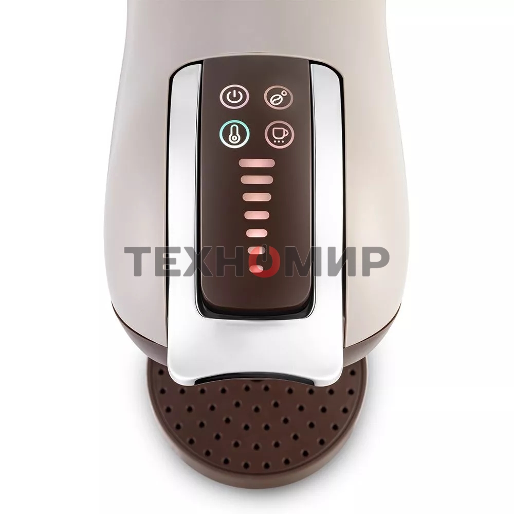 Кофеварка капсульная Kitfort КТ-7448 коричневый/бежевый, исп. кофе - капсулы/молотый, 1 л, 1400 Вт, 19 Бар.