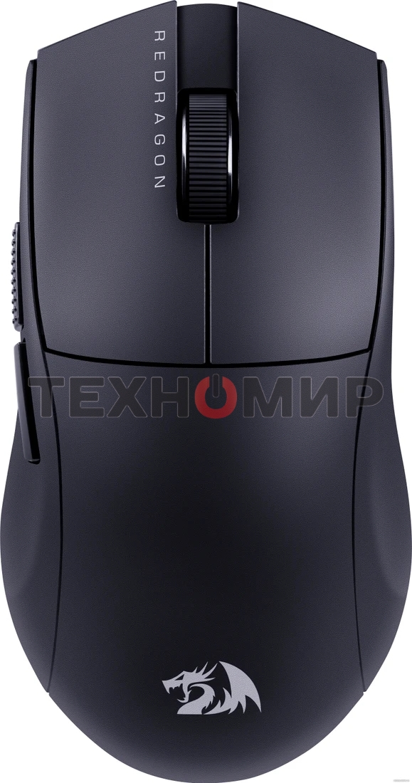 Мышь беспроводная Defender Redragon K1ng 4K Pro черный, 26000 dpi, радиоканал, Bluetooth, USB, кнопки - 5