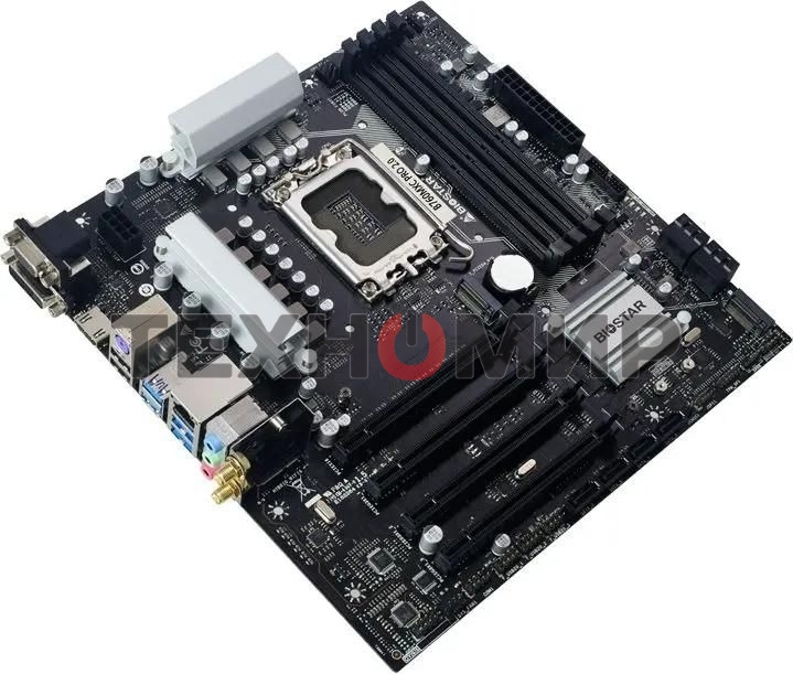 Материнская плата Biostar B760MXC PRO, LGA 1700, Intel B760, 4xDDR4, 8xSATA, 2xM.2, 1xPCIe 4.0 x16, 3xPCIe 3.0 x1, 1xHDMI, 1xDVI, 1xVGA, 1x 1Gb LAN, 4xUSB-A 3.2 Gen 2, 2xUSB-A 2.0, 3x3.5 мм, 7.1, mATX