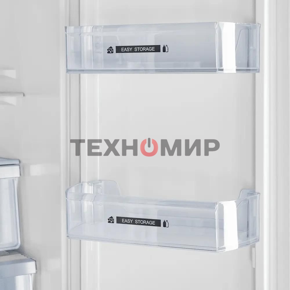 Холодильник Maunfeld MFF181NFSB черная сталь трехкамерный 320/154л морозилка снизу, Total No Frost, Side by Side