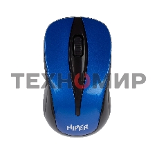 Мышь беспроводная HIPER HOMW-062 синий, 1000 dpi, радиоканал, USB, кнопки - 3
