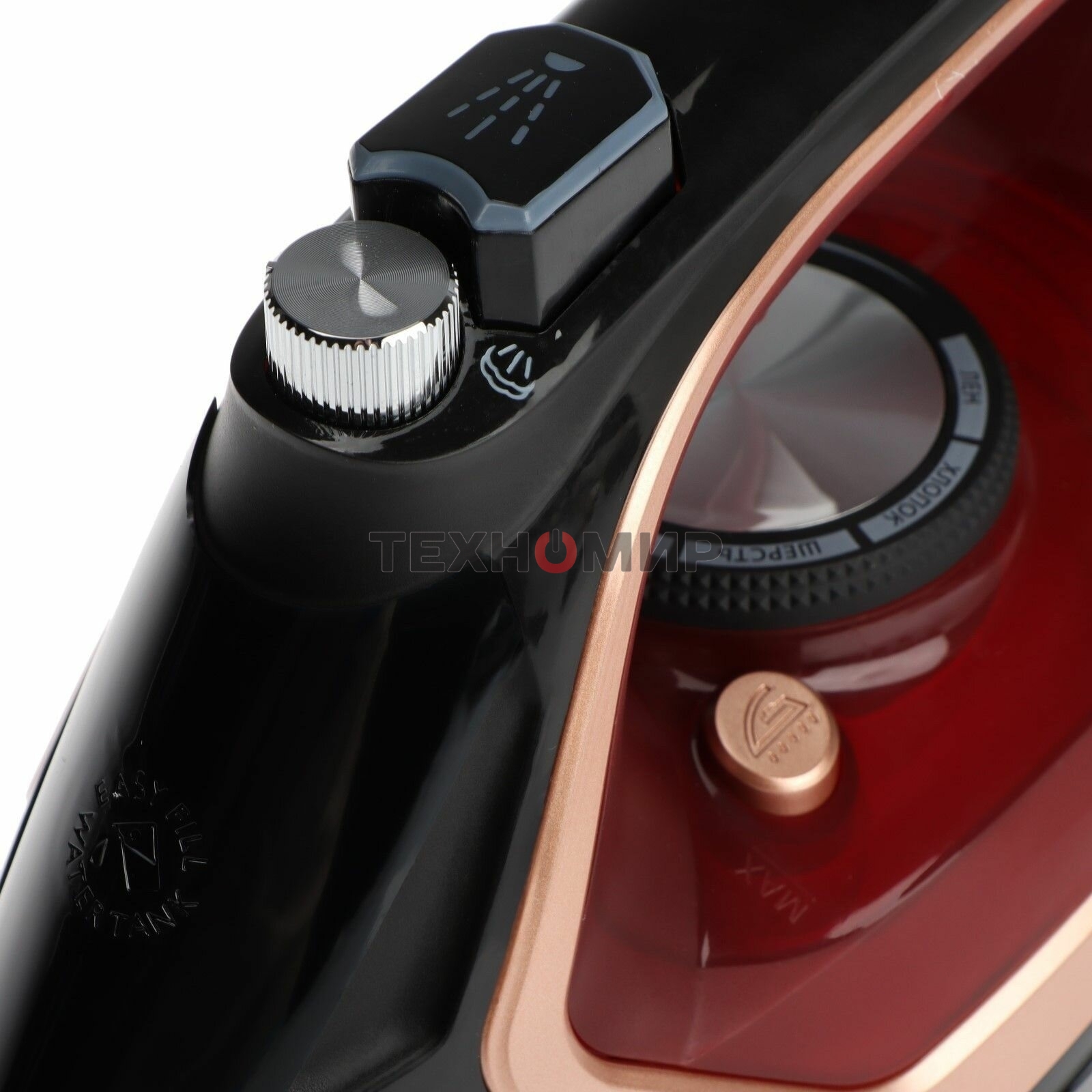 Утюг Centek CT-2313 красный, 2400 Вт, 50 г/мин, 185 г/мин, 350 мл