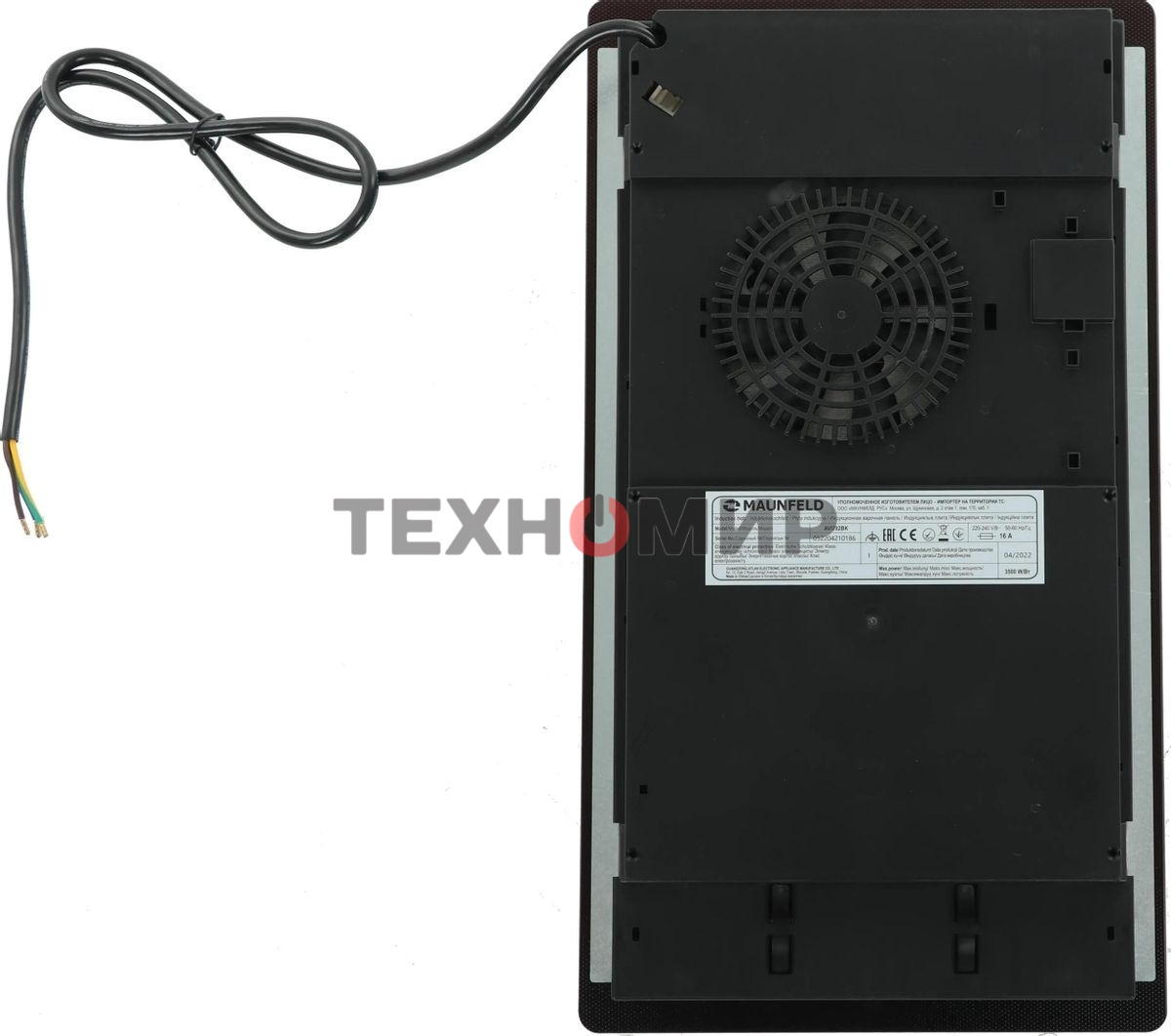 Индукционная варочная панель Maunfeld AVI292BK, конфорок: 2 шт., стеклокерамика, независимая, черный