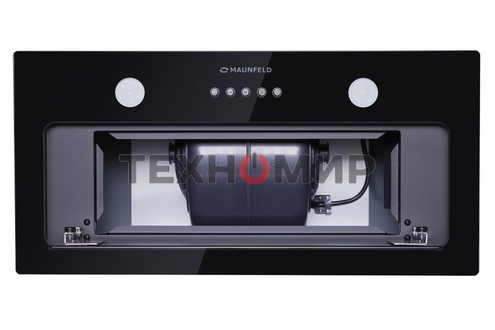Вытяжка встраиваемая Maunfeld Trapeze 601GG черный, 60 см, 1150 куб. м/ч, 54 дБ