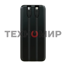 Портативный аккумулятор More choice (4620202550590) PB55-10 с кабелем 1USB 3.0A 22.5W PD - 10000mAh черный